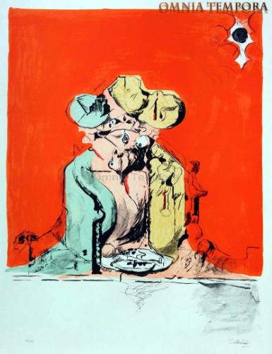 Graham Sutherland - Sette litografie a colori più una di Guttuso - disegnate su lastre di zinco - stampa postuma eseguita a mano nell'atelier dell'Editore - Carta intonsa puro cotone della Cartiera Magnani di Pescia - misure cm. 76x56