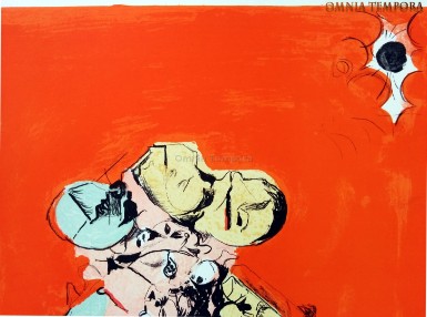 Graham Sutherland - Sette litografie a colori più una di Guttuso - disegnate su lastre di zinco - stampa postuma eseguita a mano nell'atelier dell'Editore - Carta intonsa puro cotone della Cartiera Magnani di Pescia - misure cm. 76x56