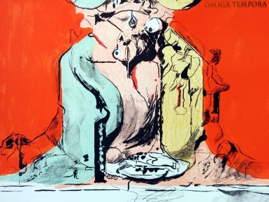 Graham Sutherland - Sette litografie a colori più una di Guttuso - disegnate su lastre di zinco - stampa postuma eseguita a mano nell'atelier dell'Editore - Carta intonsa puro cotone della Cartiera Magnani di Pescia - misure cm. 76x56