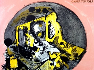 Graham Sutherland - Sette litografie a colori più una di Guttuso - disegnate su lastre di zinco - stampa postuma eseguita a mano nell'atelier dell'Editore - Carta intonsa puro cotone della Cartiera Magnani di Pescia - misure cm. 76x56